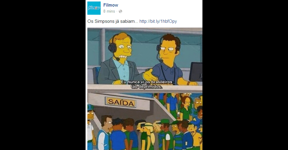 Nos Simpsons, a derrota já era certa