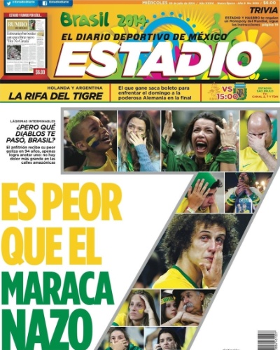 "Pior que o Maracanazo", disse o mexicano Estadio