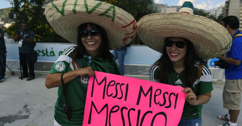 A seleção mexicana não disputa a final da Copa neste domingo, mas a torcida estará no Maracanã e apoiando Messi
