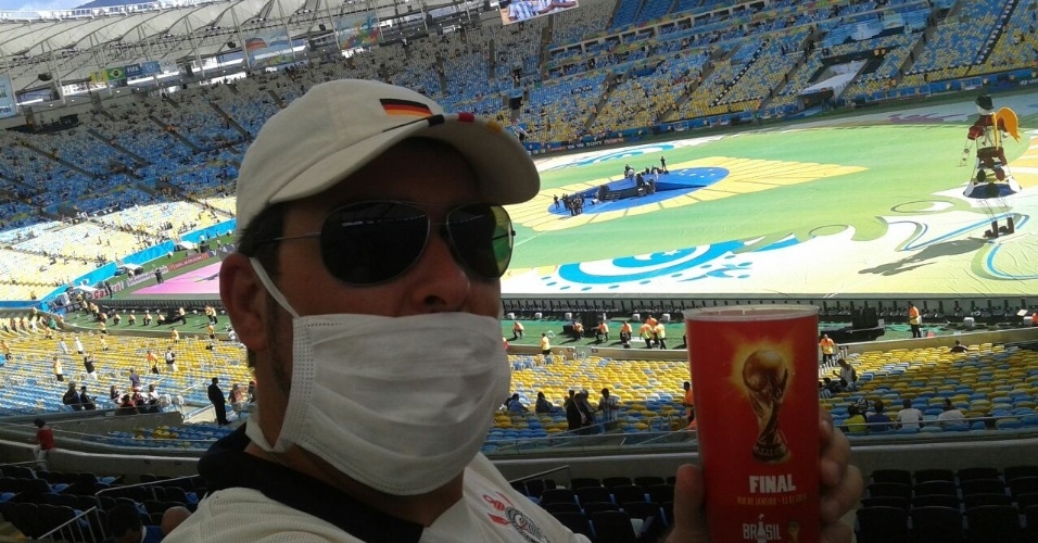 Carlos Henrique Manfio Passareli, de São Paulo, marca presença na final da Copa no Maracanã