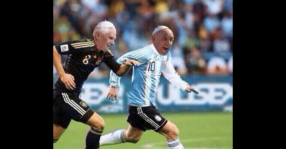 Duelo entre Papas na Copa