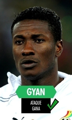 Asamoah Gyan - Não conseguiu levar Gana para a segunda fase, mas se tornou o africano com mais gols na história das Copas, com seis