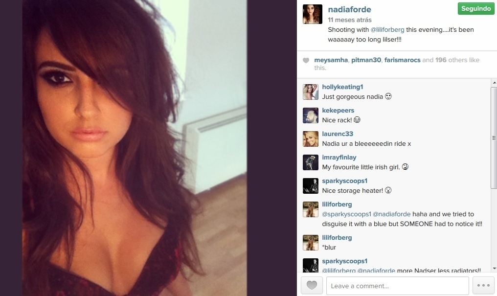 Nadia Forde é modelo de lingerie e apontada como a nova namorada de Rory Mcllroy, golfista de 25 anos - Reprodução/Instagram