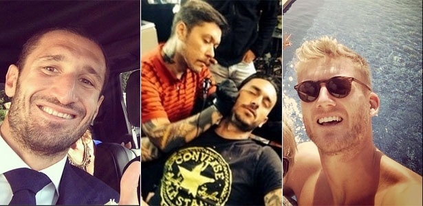 Destaques na Copa: Chiellini casou, Pinilla fez tatuagem e Schurrle só curte - Reprodução/Instagram e Twitter