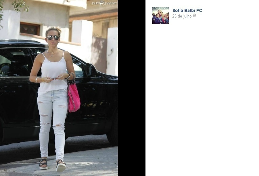 Sofia Balbi, mulher de Luis Suárez - Reprodução/Twitter