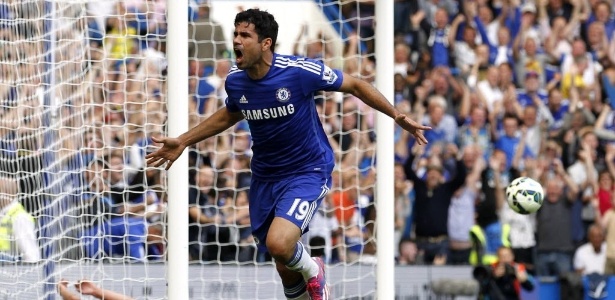 Diego Costa marcou sete gols nas quatro primeiras partidas no Campeonato Inglês - AFP
