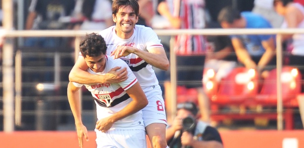 Kaká e Ganso jogaram juntos em 2014 no São Paulo - Reinaldo Canato/UOL