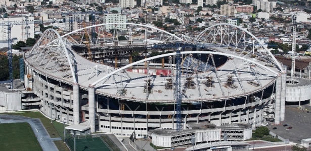 O Engenhão ainda está em obras, mas deve ser o palco de jogos do Carioca de 2015 - Júlio César Guimarães/UOL
