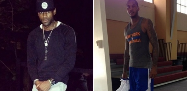 LeBron e Carmelo voltaram mais magros das férias - Reprodução/Instagram