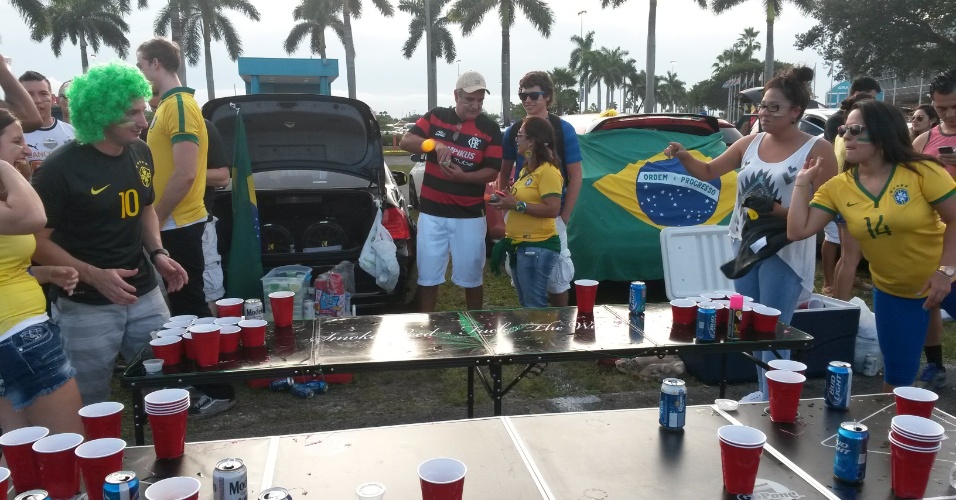 Torcedores do Brasil x Colômbia se reúnem em Miami antes do amistoso entre as duas seleções