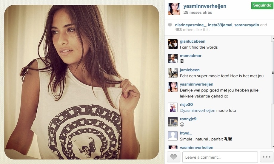 Yasmin Verheijen, namorada de Boulahrouz - Reprodução/Instagram