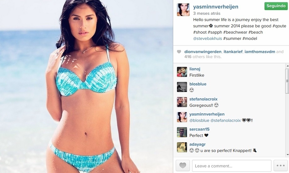 Yasmin Verheijen, namorada de Boulahrouz - Reprodução/Instagram