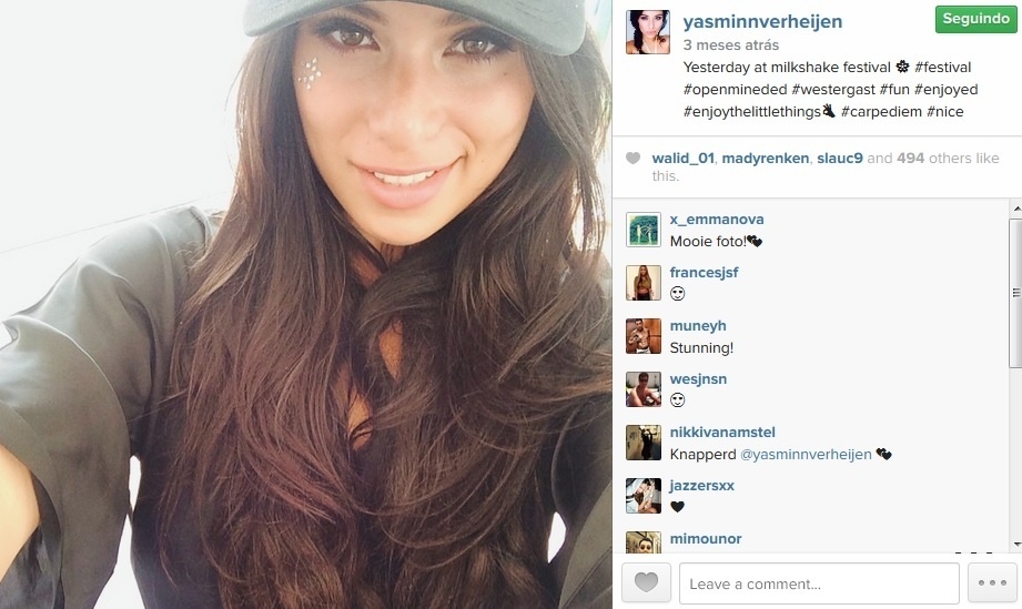 Yasmin Verheijen, namorada de Boulahrouz - Reprodução/Instagram