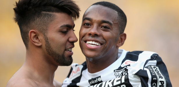 Robinho e Gabriel foram campeões paulistas juntos nesta temporada - Friedemann Vogel/Getty Images