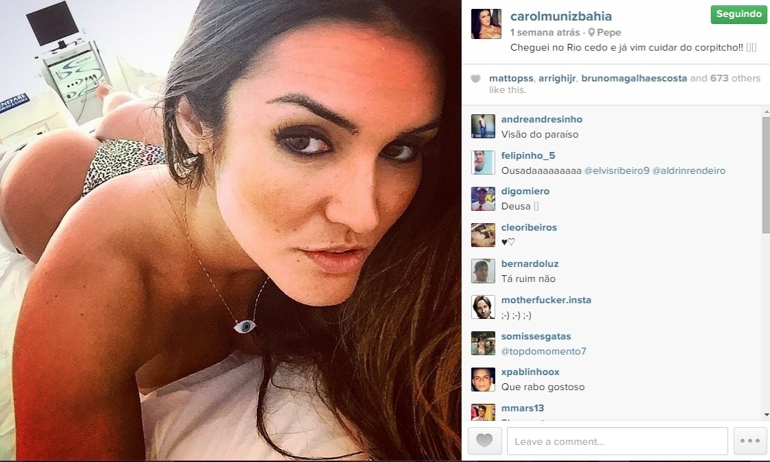 Carol Muniz é a nova namorada do Del Nero - Reprodução/Instagram