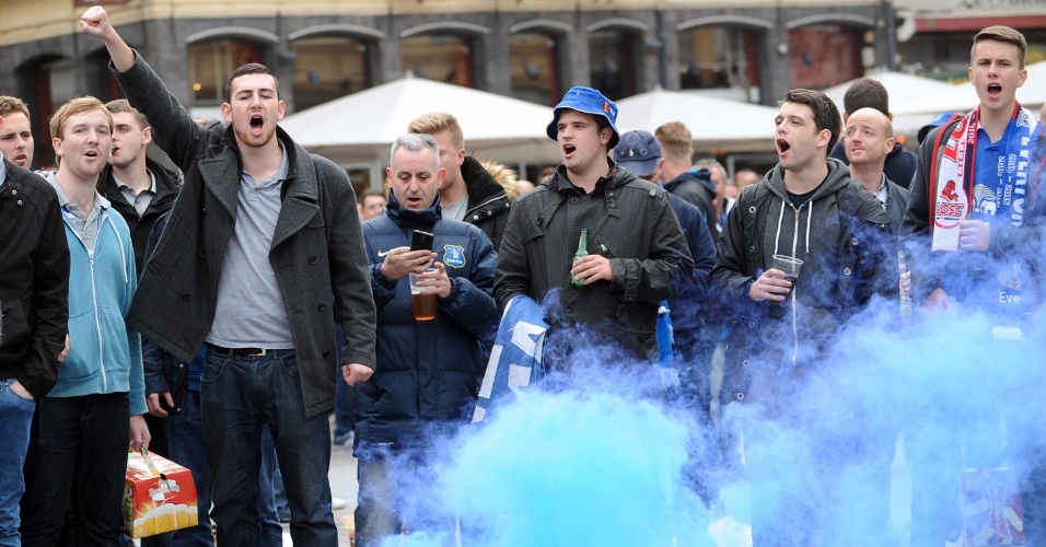 Antes de Lille x Everton, torcedores ingleses causaram confusão na França