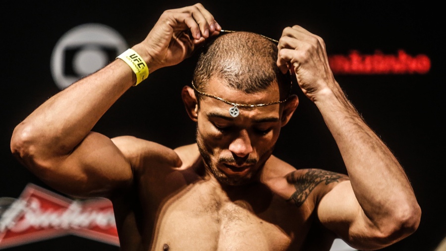 José Aldo se prepara para pesagem no UFC Rio 5 - William Lucas/inovafoto