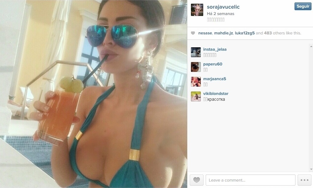 Soraja Vucelic, modelo é apontada na Europa como novo affair de Neymar - Reprodução / Instagram