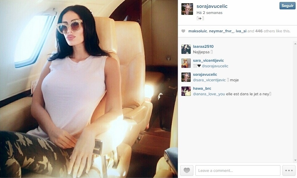 Soraja Vucelic, modelo é apontada na Europa como novo affair de Neymar - Reprodução / Instagram