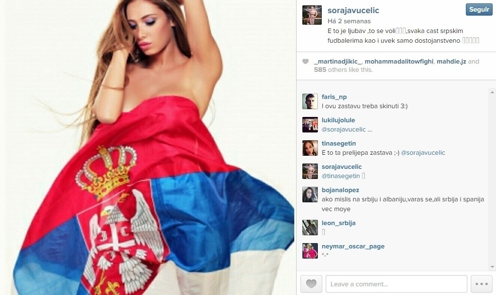 Soraja Vucelic, modelo é apontada na Europa como novo affair de Neymar - Reprodução / Instagram