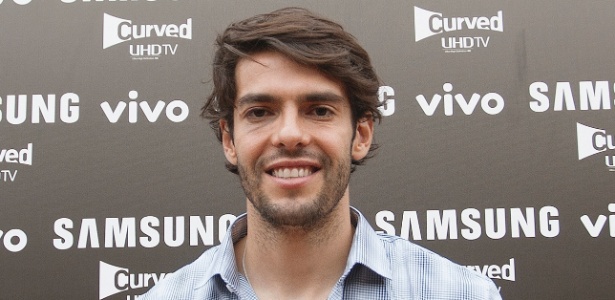 Kaká, meia do São Paulo, aparece em evento de patrocinador com o olho direito roxo - Divulgação/Samsung