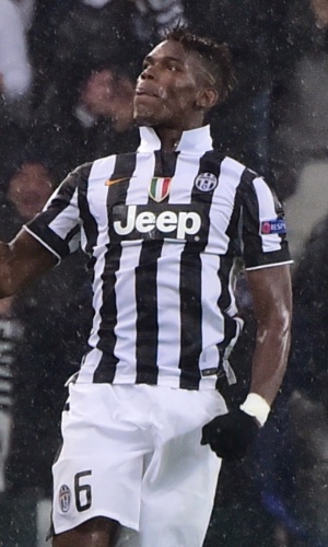 Pogba comemora gol da Juventus pela Liga dos Campeões