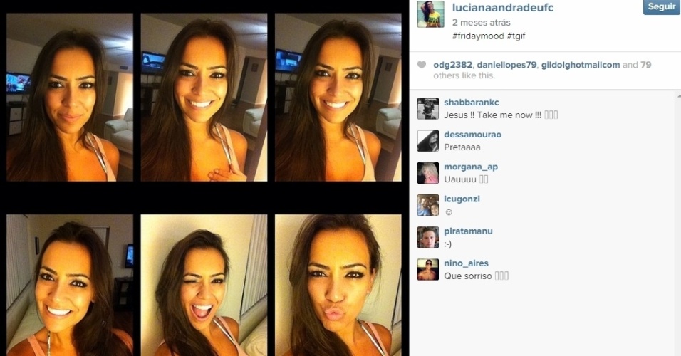 Luciana Andrade, ring girl do UFC BOL Fotos BOL Fotos