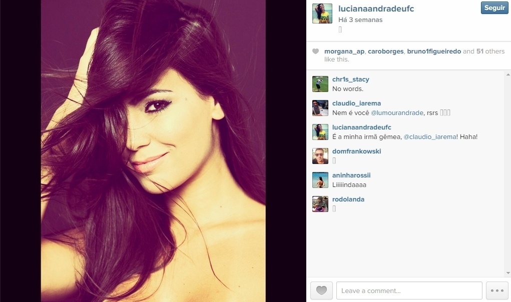 Fotos Luciana Andrade, ring girl do UFC 07/11/2014 UOL Esporte