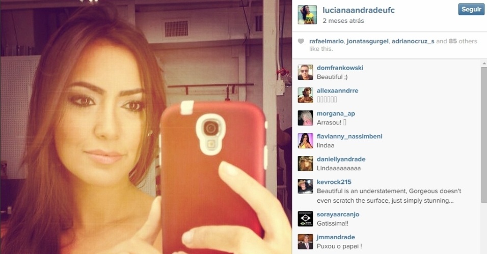 Luciana Andrade, ring girl do UFC BOL Fotos BOL Fotos