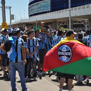 09 nov 2014 - Torcedores do Grêmio na Arena para clássico Gre-Nal - undefined
