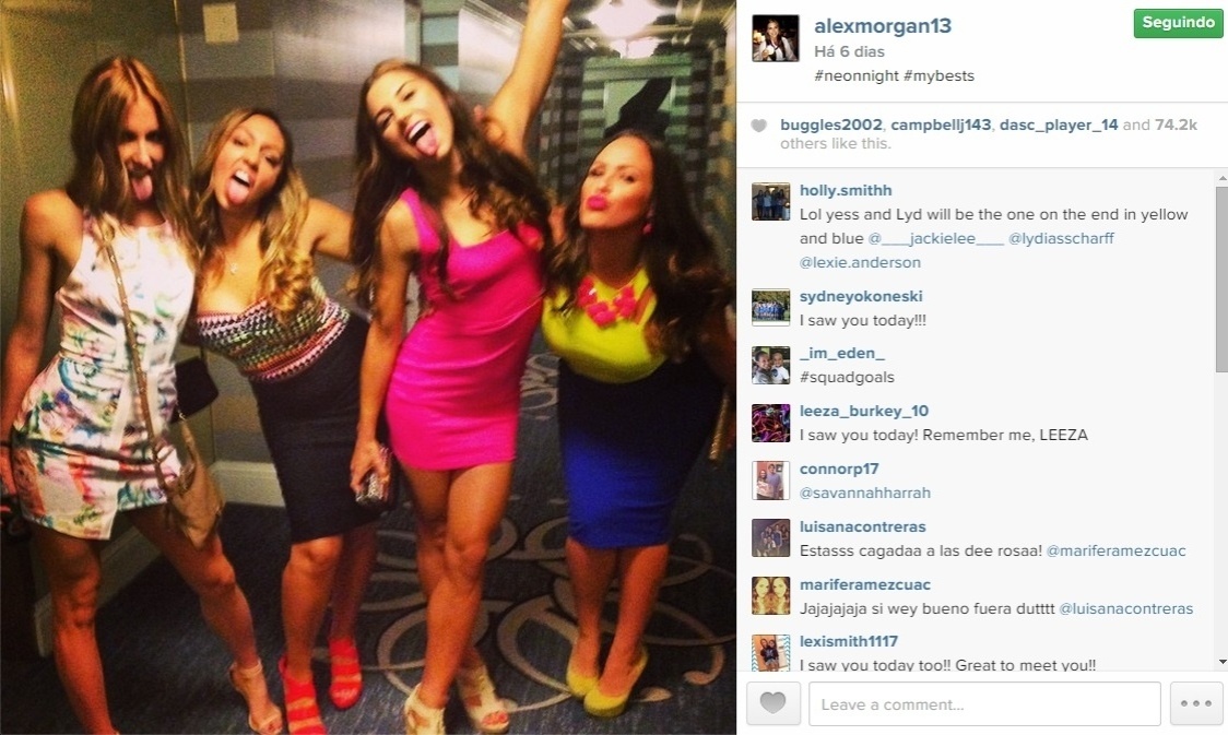 Alex Morgan curte despedida de solteira com suas amigas - Reprodução/Instagram