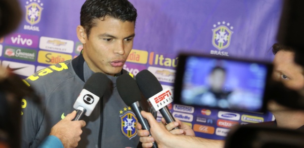 Thiago Silva reclamou por ir para a reserva. Dois meses antes, Maicon havia sido cortado da seleção - Bruno Domingos/Mowa Press