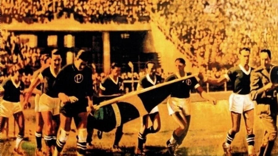Palmeiras joga pela primeira vez com seu novo nome, na Arrancada Heroica, em 1942 - Reprodução