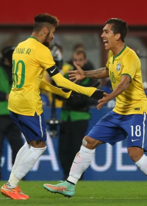 Firmino em seu primeiro gol pela seleção, em 2014: na briga pela Copa - Bruno Domingos/MowaPress - Bruno Domingos/MowaPress