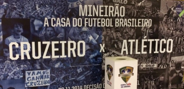 Mineirão vive a decisão da Copa do Brasil com o clássico entre Cruzeiro e Atlético-MG - Luiza Oliveira/UOL