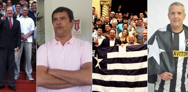 Candidatos disputam cargo de presidente para comandar o Botafogo no triênio 2015-2017 - Arte UOL/Divulgação