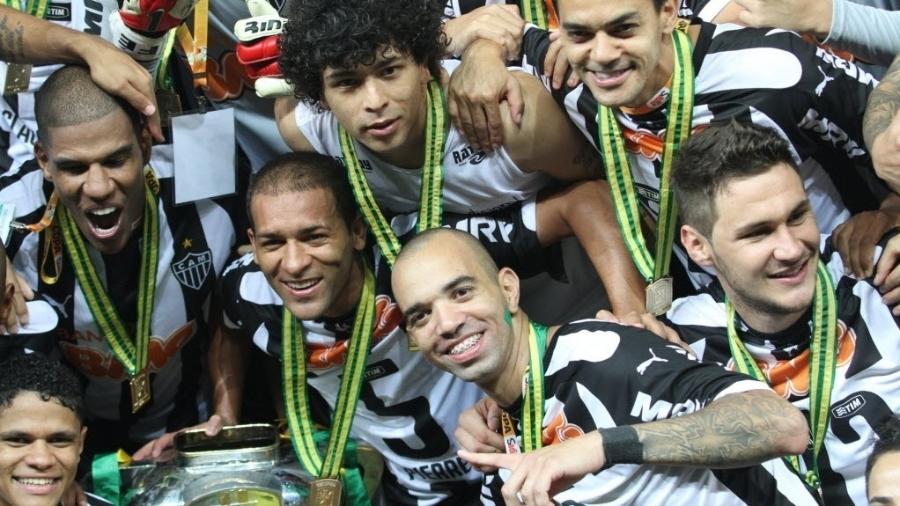 Jogadores do Atlético-MG celebraram a Copa do Brasil 2014 - EFE/Paulo Fonseca