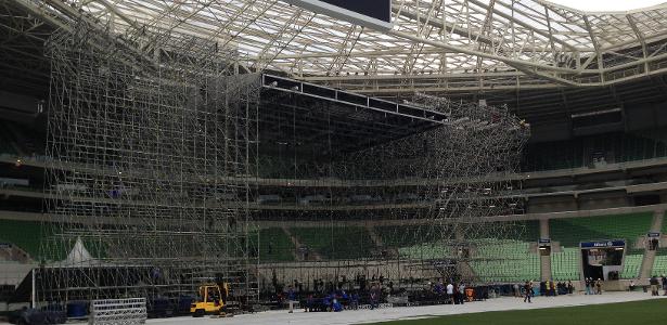 Restrição de presença da Allianz no jogo de volta entre Palmeiras e Flamengo.