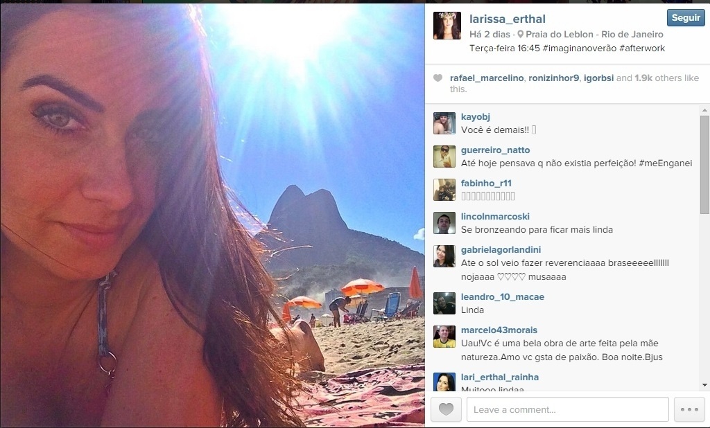 Larissa Erthal é apresentadora do Jogo Aberto Rio e Terceiro Tempo - Reprodução/Instagram