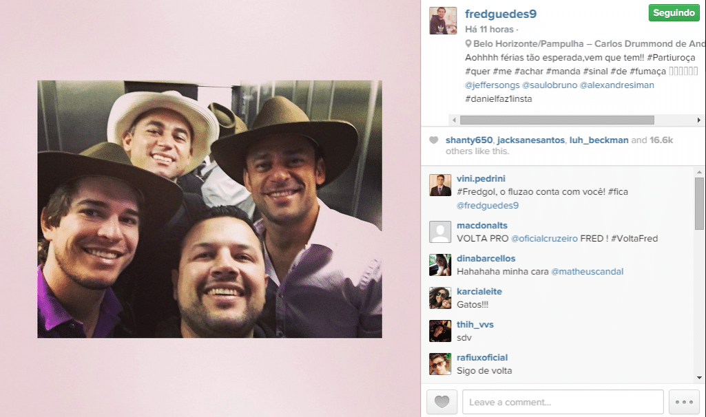 Fred se prepara para viajar com amigos em Minas Gerais em seu primeiro dia de férias pós-Brasileiro - Reprodução/Instagram