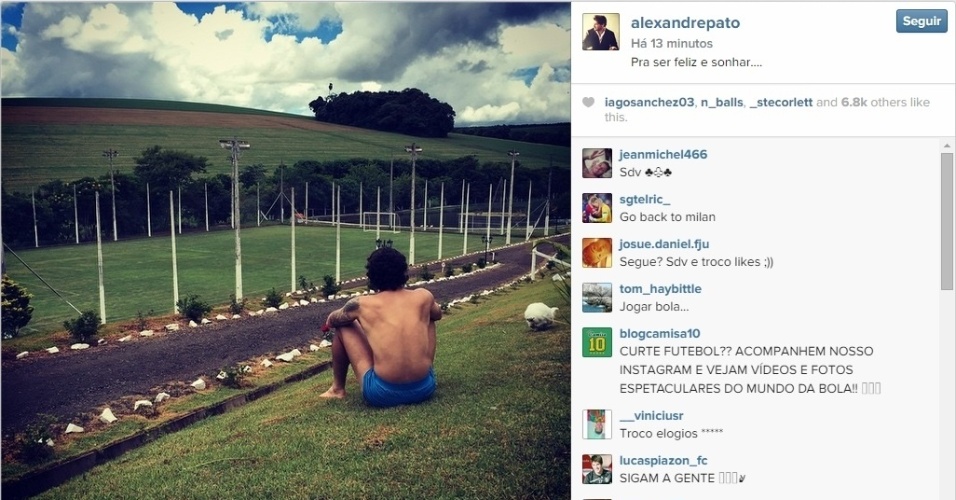 Alexandre Pato aproveitou o início das férias para visitar sua cidade natal: Pato Branco, no Paraná
