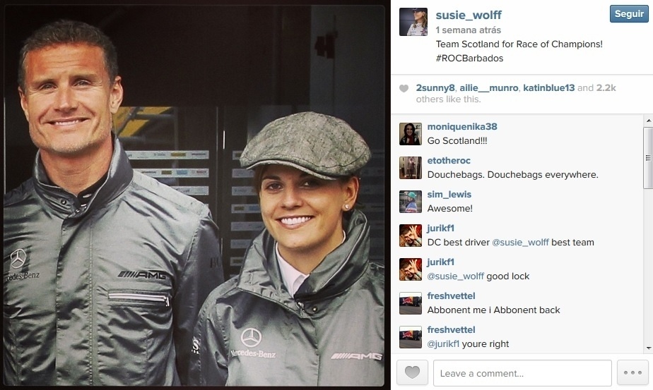 Susie Wolff, piloto de testes da Williams - Reprodução/Instagram