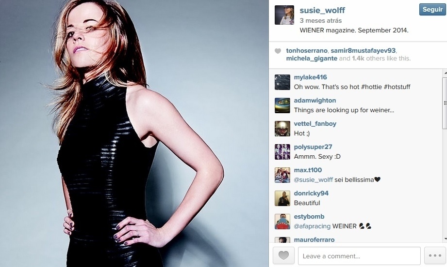 Susie Wolff, piloto de testes da Williams - Reprodução/Instagram