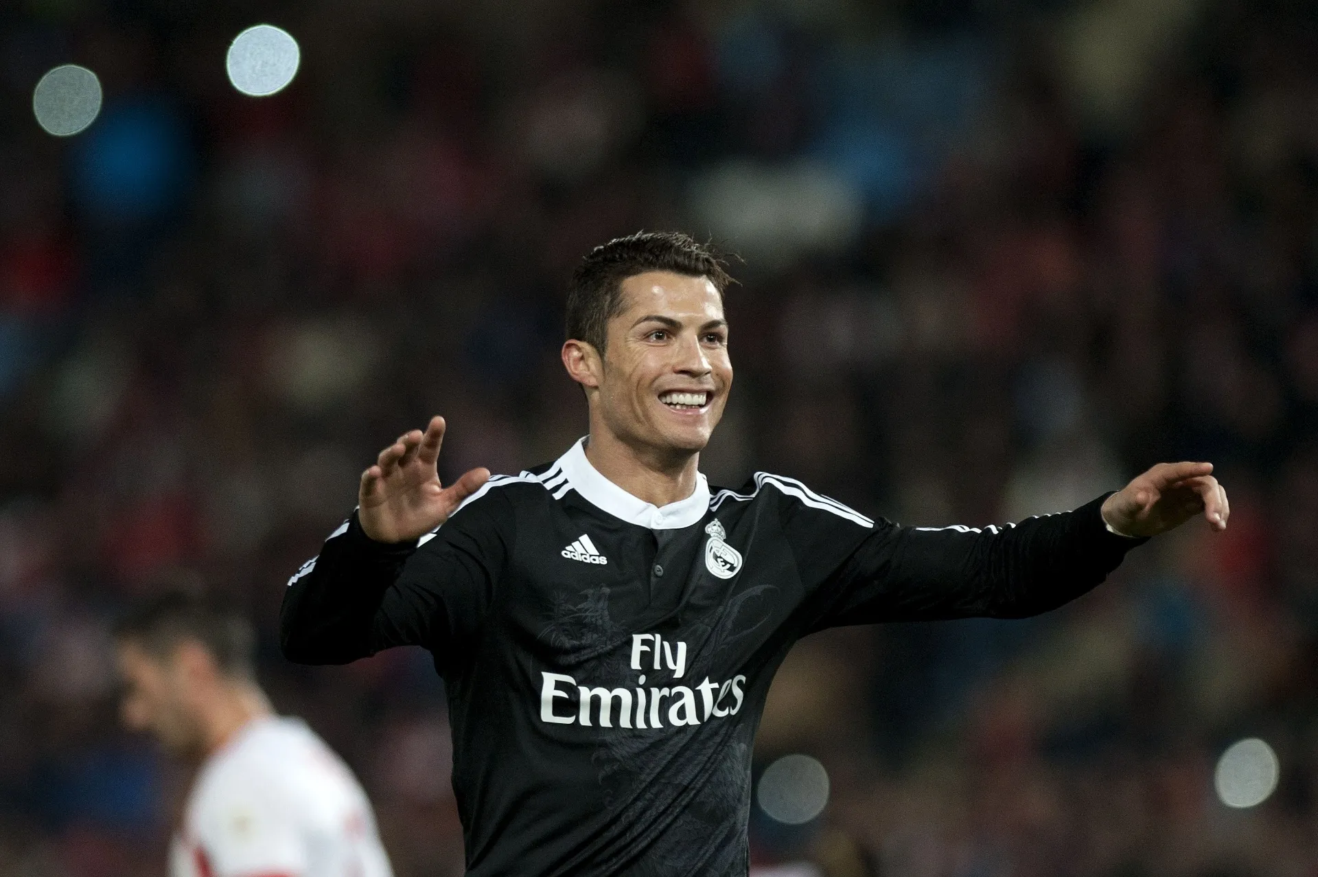 Real Madrid comemora gol marcado contra o Almería - Jorge Guerrero/AFP Photo