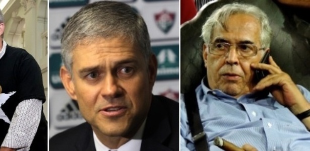 Presidentes de Botafogo (e), Fluminense (c) e Vasco terão muito trabalho durante 2015 - Satiro Sodré/SS Press, Nelson Perez/Fluminense FC e Pedro Ivo Almeida/UOL