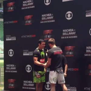 Lyoto Machida e CB Dollaway participam de treino aberto do UFC no Allianz Parque - undefined