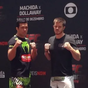 Lyoto Machida e CB Dollaway participam de treino aberto do UFC no Allianz Parque - undefined