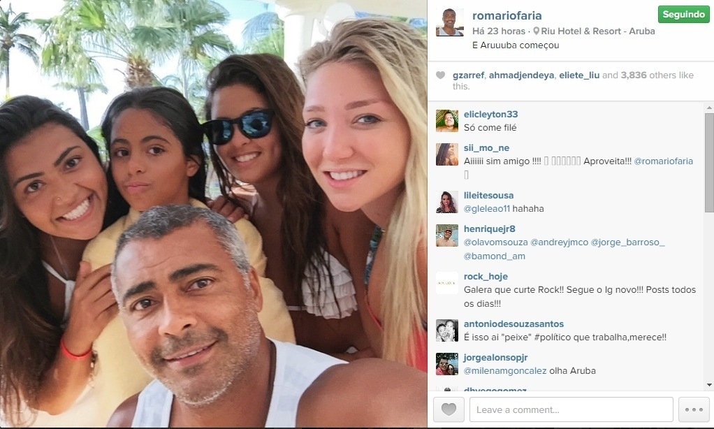 Dixie Pratt é a nova namorada de Romário - Reprodução/Instagram