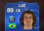 No videogame, David Luiz é patinho feio na defesa da seleção do ano - LLUIS GENE / AFP