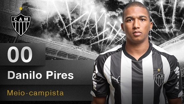 Danilo Pires, meio-campista do Atlético-MG - Divulgação/Site oficial do Atlético-MG